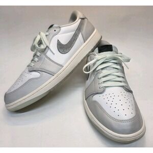 Mens Size 11.5 Air Jordan 1 Retro OG Low Year of the Snake White Grey HF3144-100